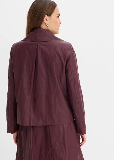 Giacca in similpelle effetto crinkle, bonprix