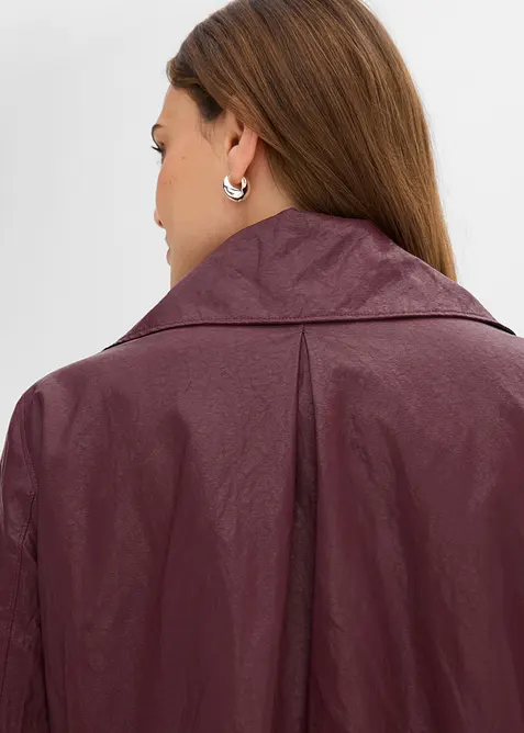 Giacca in similpelle effetto crinkle, bonprix