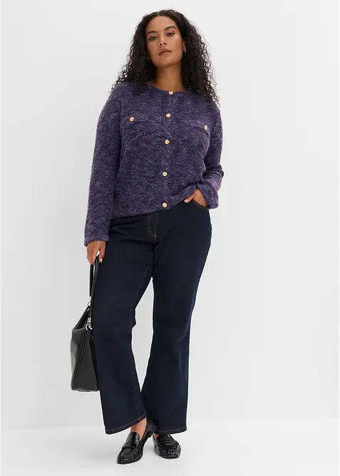 Cardigan con filato ad effetto, bonprix
