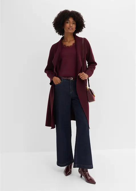 Cappotto con cintura da annodare, bonprix