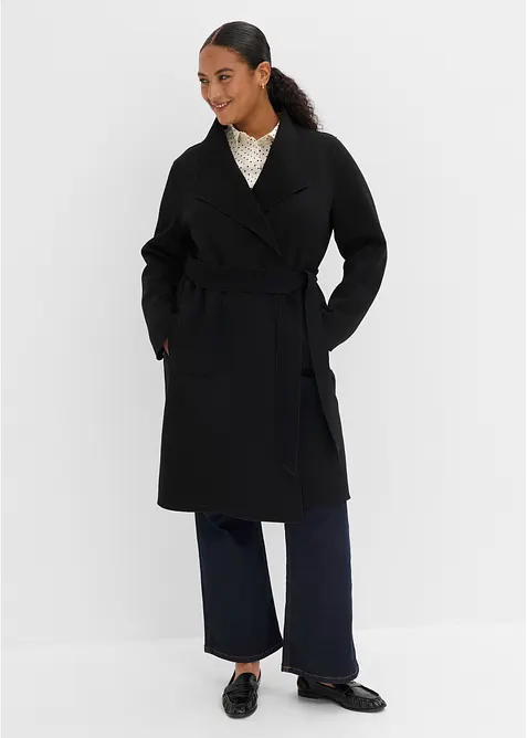 Cappotto con cintura da annodare, bonprix