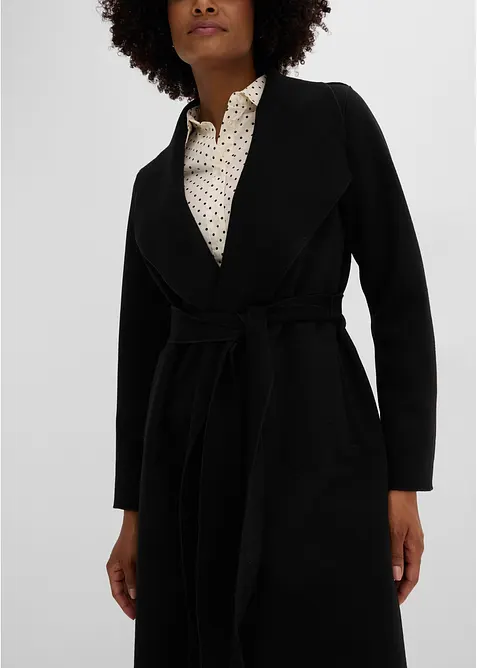 Cappotto con cintura da annodare, bonprix