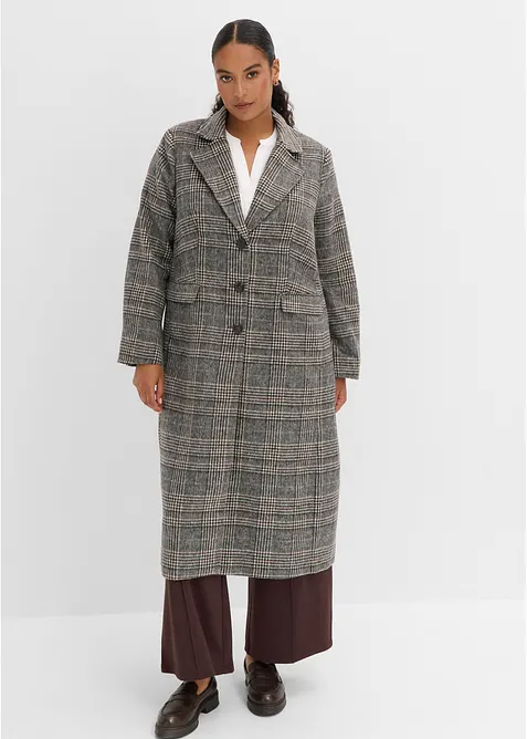 Cappotto con motivo a quadri, bonprix