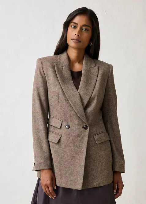 Blazer con percentuale di morbida lana, bonprix