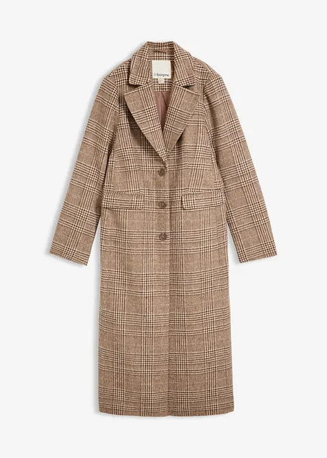 Cappotto con motivo a quadri, bonprix