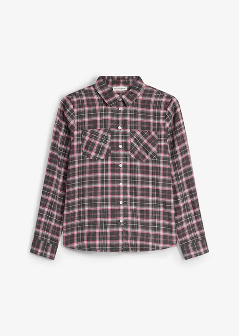Camicia in flanella di puro cotone biologico, bonprix