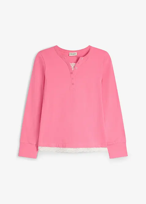 Maglia serafino effetto 2 in 1, bonprix