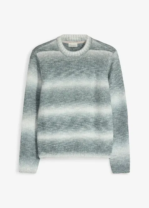 Maglione in filato grosso misto lana con colori sfumati, bonprix