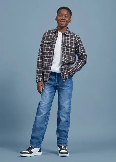 Jeans elasticizzati con vita regolabile, regular fit straight, bonprix