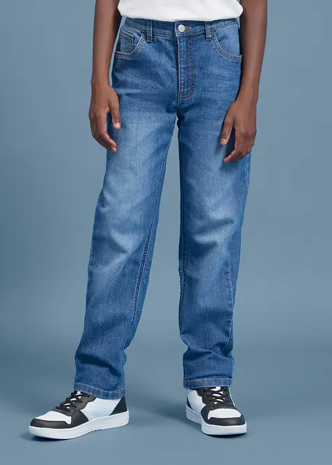 Jeans elasticizzati con vita regolabile, regular fit straight, bonprix
