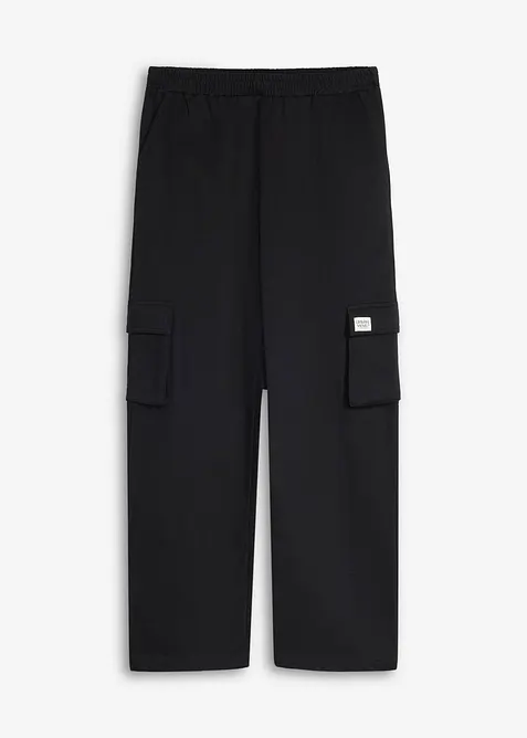 Pantaloni cargo da jogging in morbido cotone biologico, loose fit, bonprix