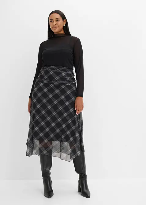 Gonna in jersey di mesh fine, bonprix