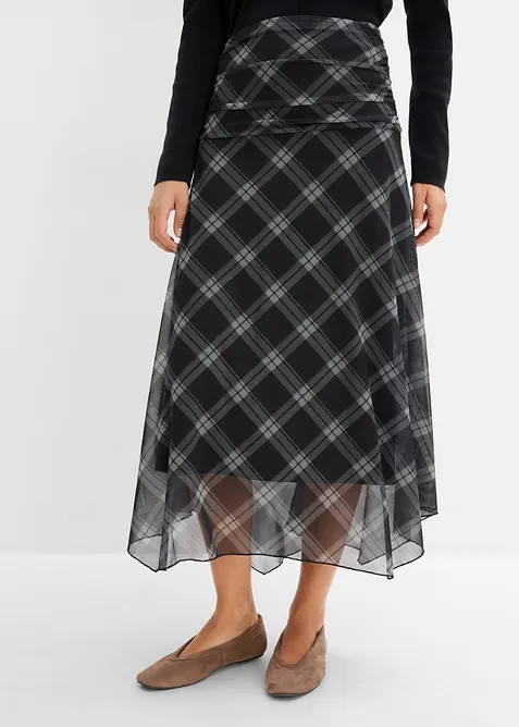 Gonna in jersey di mesh fine, bonprix