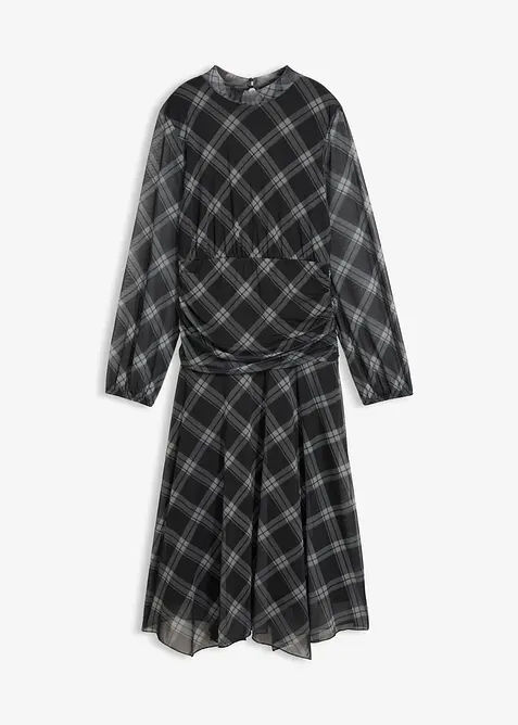 Abito in jersey e mesh fine, bonprix