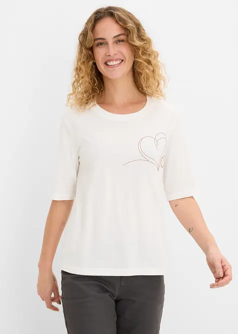 T-shirt in puro cotone biologico, bonprix