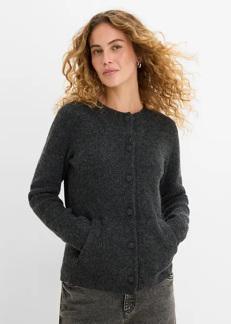 Cardigan in maglia a coste, bonprix