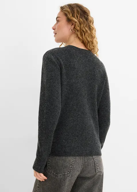 Cardigan in maglia a coste, bonprix