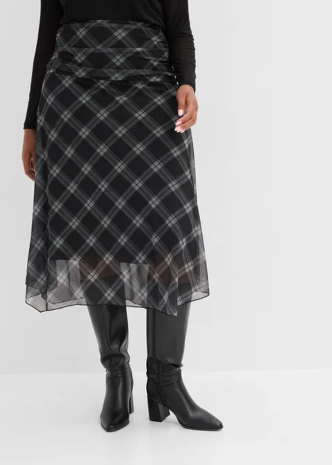 Gonna in jersey di mesh fine, bonprix