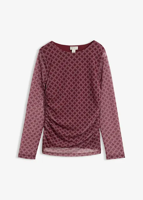 Maglia a maniche lunghe in mesh fine, bonprix