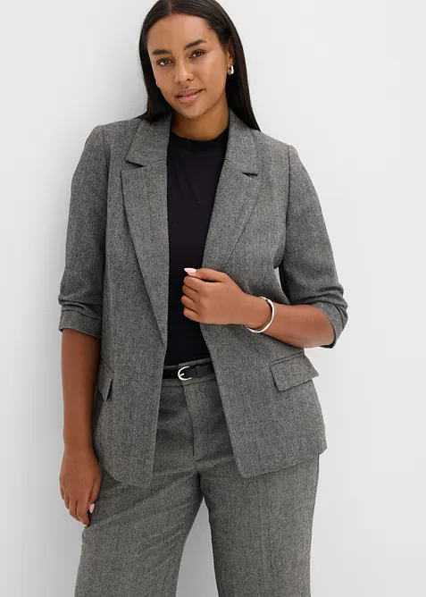 Blazer lungo con colletto a revers, bonprix
