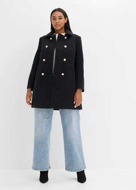 Cappotto corto in simil lana, bonprix