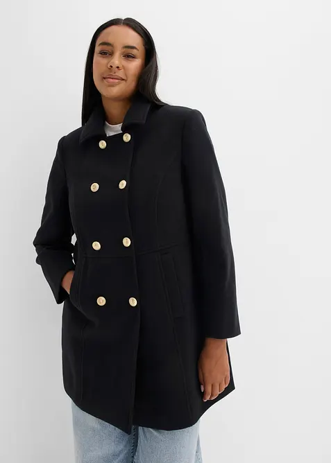 Cappotto corto in simil lana, bonprix