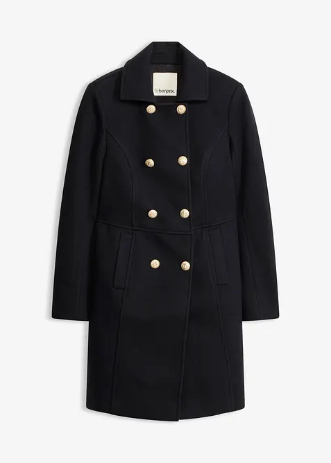 Cappotto corto in simil lana, bonprix