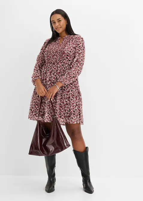 Abito di jersey in mesh fine, bonprix