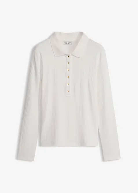 Polo in misto viscosa morbido, bonprix