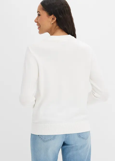 Maglione in filato fine misto viscosa, bonprix