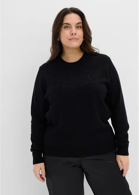 Maglione in filato fine misto viscosa, bonprix