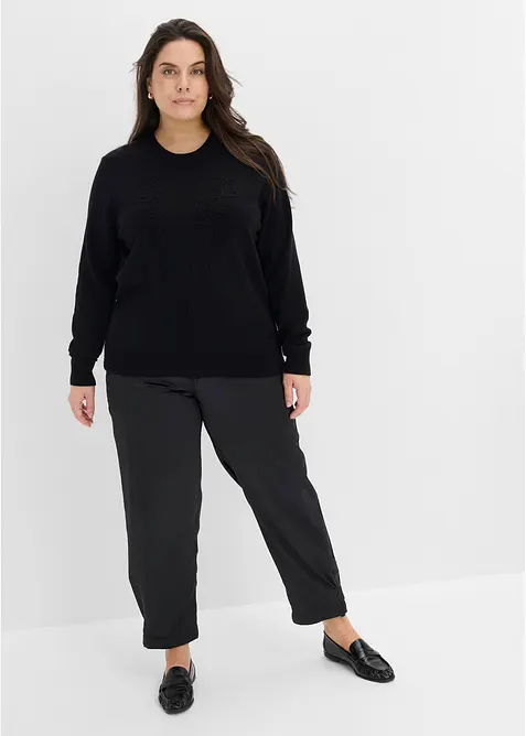 Maglione in filato fine misto viscosa, bonprix