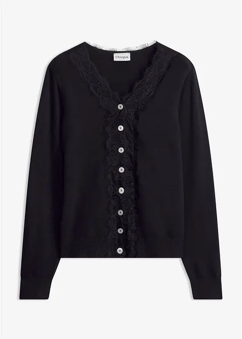 Cardigan in misto viscosa morbido, bonprix
