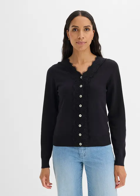 Cardigan in misto viscosa morbido, bonprix