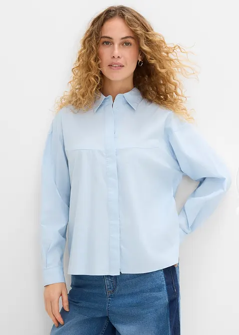 Camicia in misto cotone, bonprix