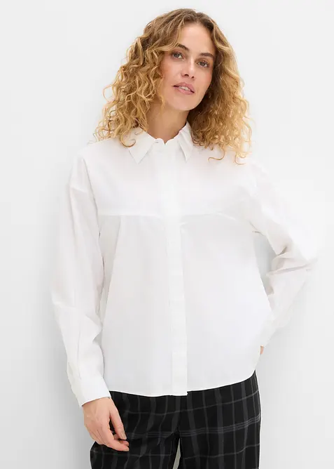 Camicia in popeline compatto, bonprix