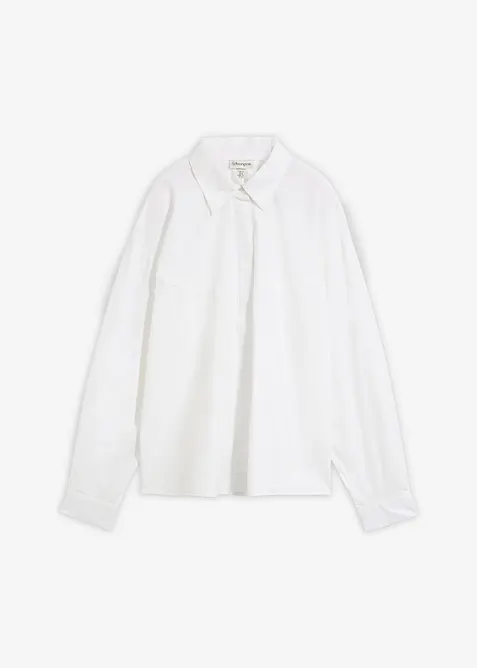Camicia in popeline compatto, bonprix