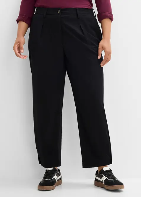 Pantaloni barrel in misto viscosa, bonprix