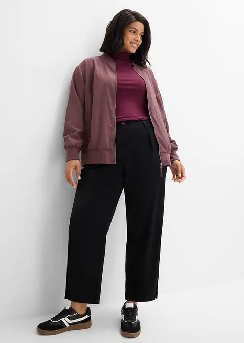 Pantaloni barrel in misto viscosa, bonprix
