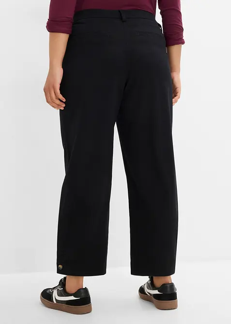 Pantaloni barrel in misto viscosa, bonprix