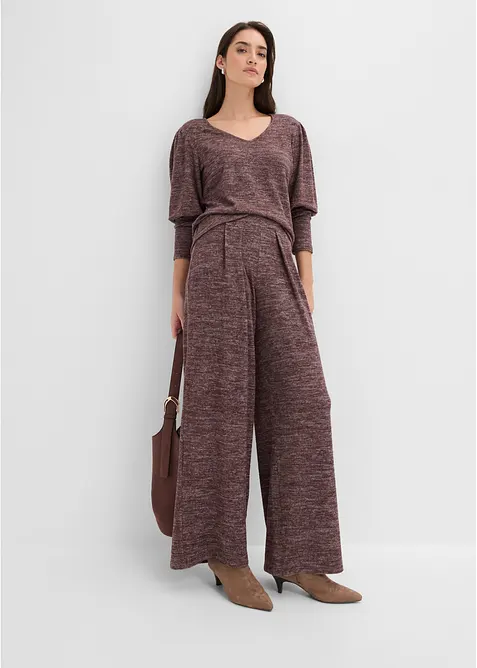 Pantaloni con elastico in vita in morbida viscosa, bonprix