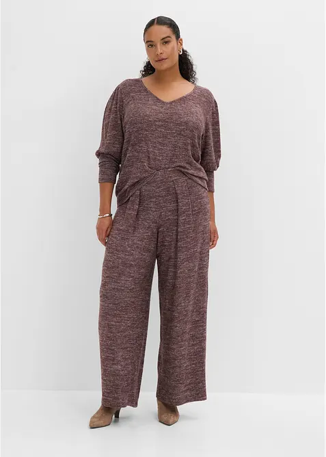 Pantaloni con elastico in vita in morbida viscosa, bonprix