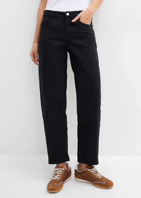 Pantaloni barrel in misto cotone, bonprix