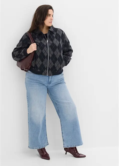 Bomber in simil lana, bonprix