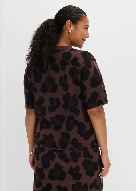 Maglione con motivo a jacquard, bonprix