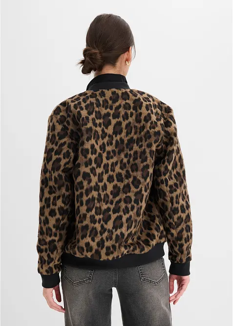 Bomber in simil lana, bonprix