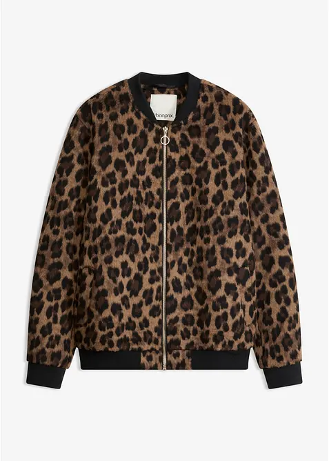 Bomber in simil lana, bonprix