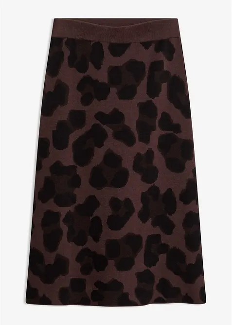 Gonna di maglia con motivo jacquard, bonprix