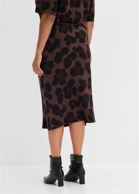Gonna di maglia con motivo jacquard, bonprix
