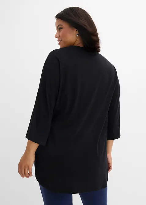 Maglia lunga oversize in puro cotone biologico, bonprix